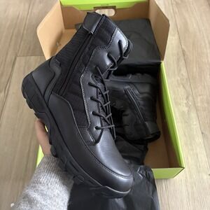Blauer Rift 8-Inch Tactical Combat Military Waterproof Boot Men 13 Black Leather